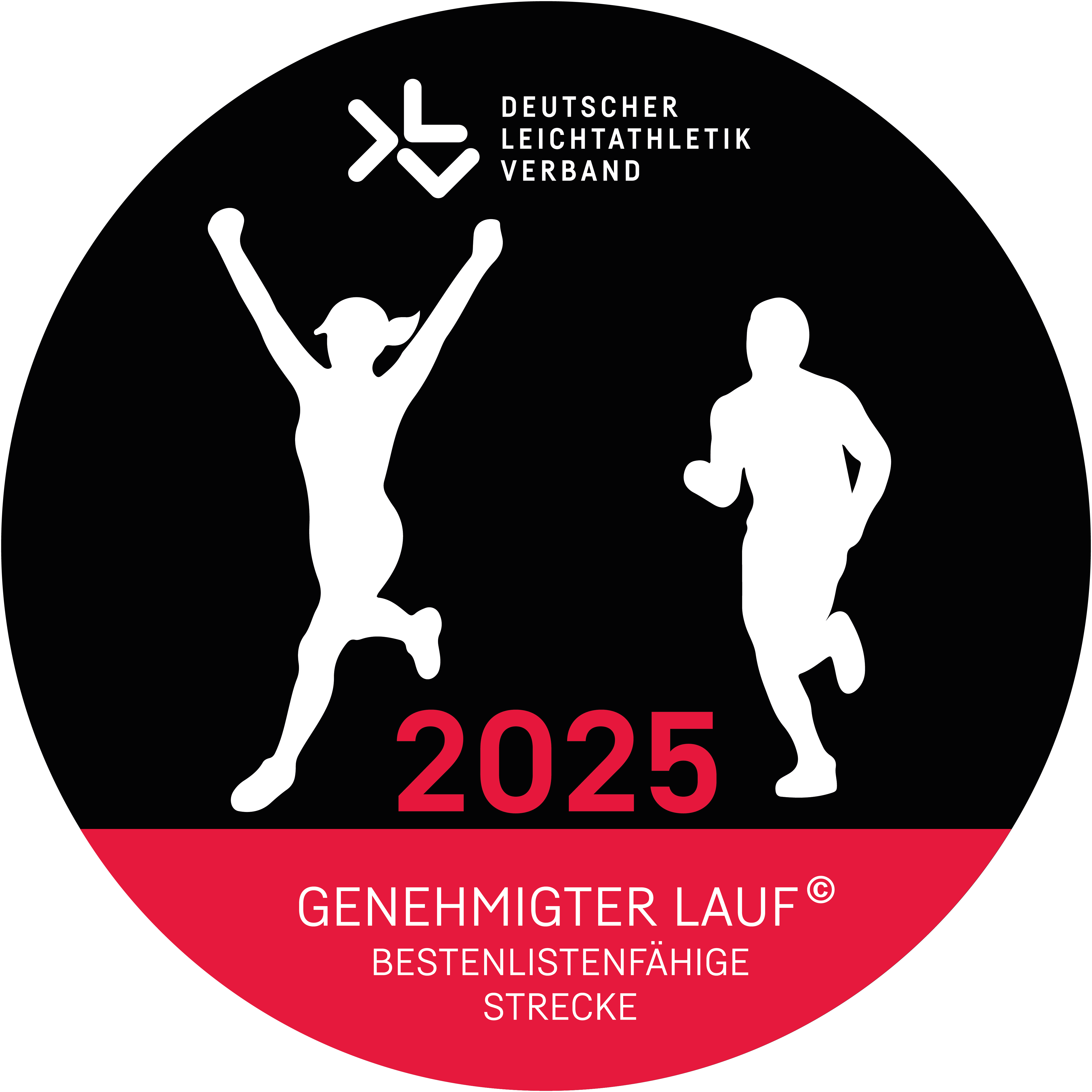 DLV Genehmigter Lauf Bestenlistenfähige Strecke 2025